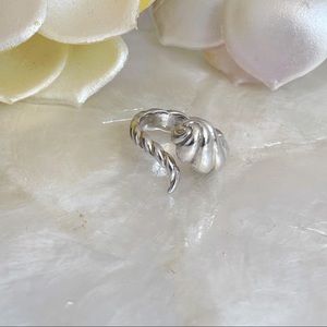 Sterling 925 Twist Wrap Around Statement Ring 6.5